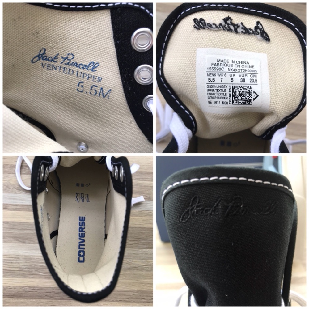 NWT Converse JP Signature HI Black/White W AUTHENT - Picture 7 of 7